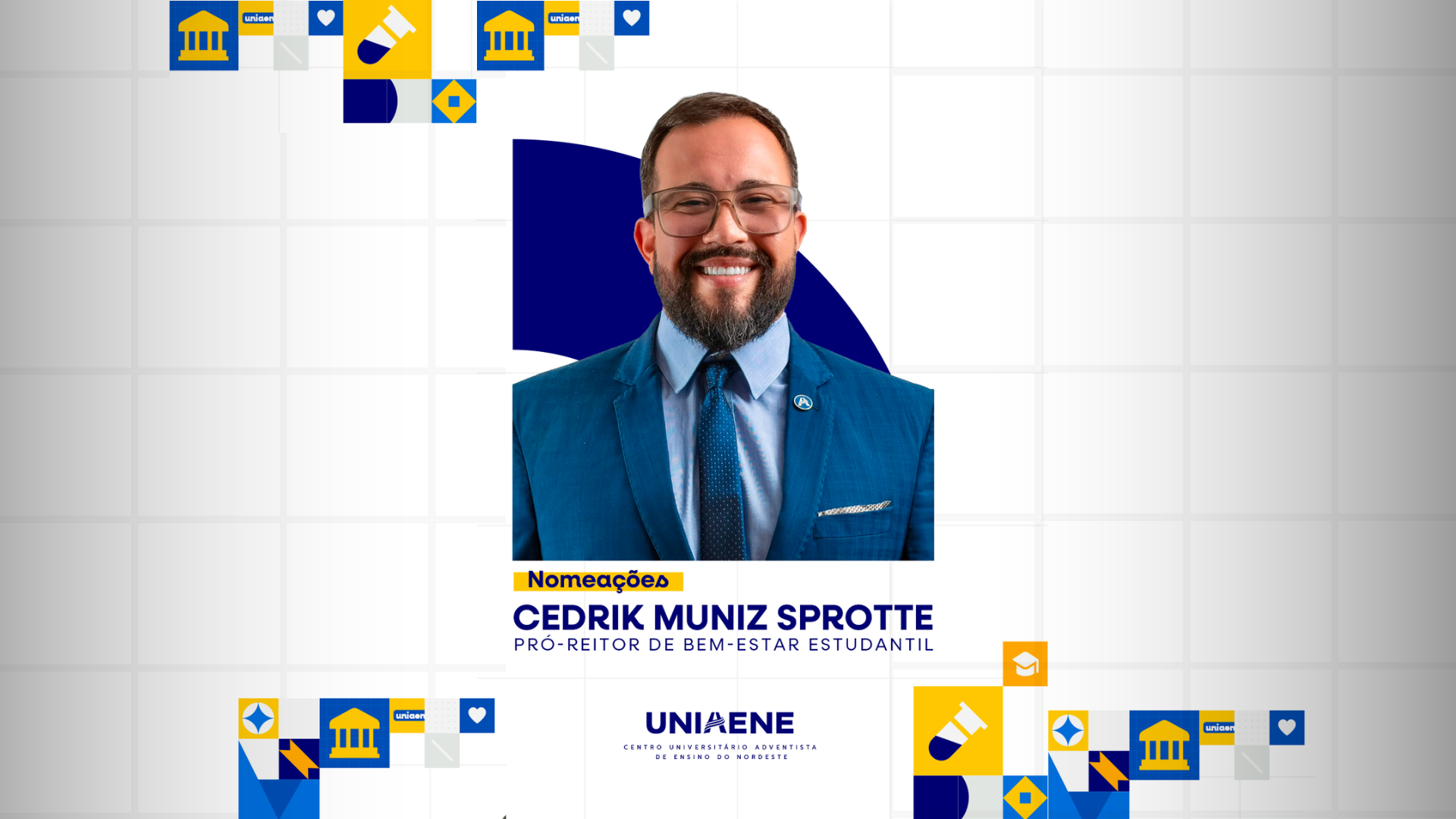 Eleito novo pró-reitor de Bem-Estar Estudantil do UNIAENE